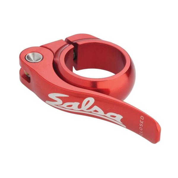 Salsa Flip-Lock Seat Collar, 30,0mm, red