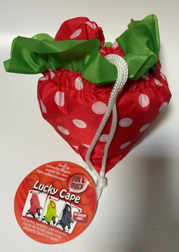 Lunari Kindersitz Cape Regenschutz, Erdbeere