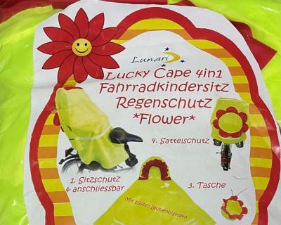 Lunari Kindersitz Cape 4 in 1 Regenschutz, Blume Produktbild 2