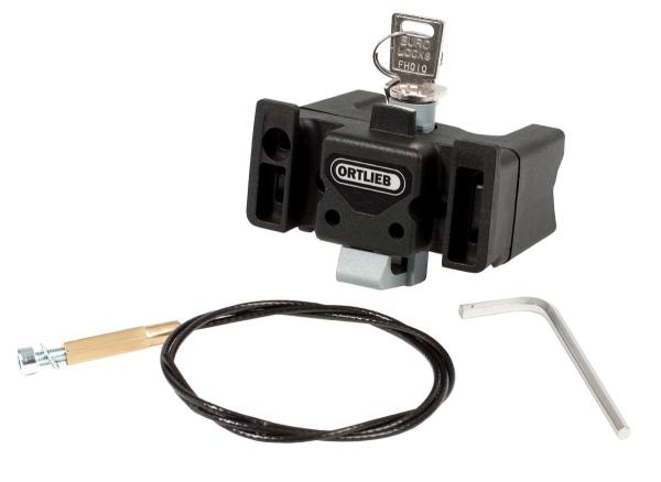 Ortlieb Lenker Montageset, mit Schloss black