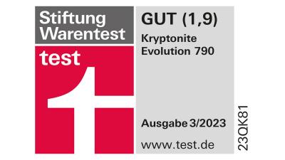 KRYPTONITE Faltschloss Evolution 790 schwarz/orange 90 cm Produktbild 1