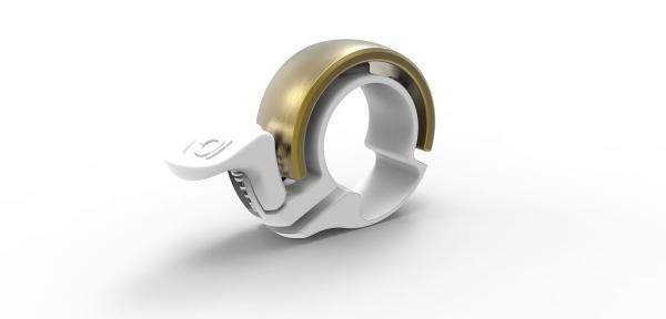 Knog Glocke Oi Classic Small 22,2 mm weiß/brass