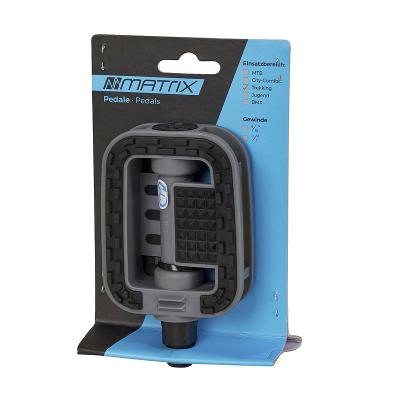 MATRIX Trekking-/Comfort-/City Pedal PE18 Anti Slip schwarz / grau  EVP Produktbild 1