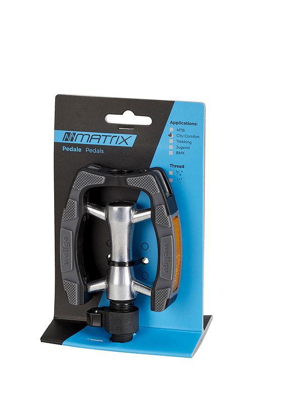 MATRIX Trekking Pedal Quick Release PQ 10 Anti Slip grau/silber   EVP