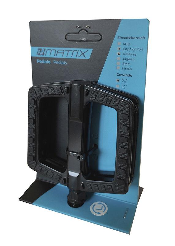 MATRIX Trekking-/Comfort-/City Pedal PE90 schwarz  EVP