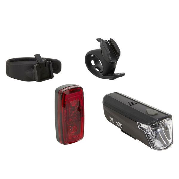 MATRIX LED Akkuleuchten Set 30 LUX BLS 320  schwarz 30 Lux  SB-Verpackung