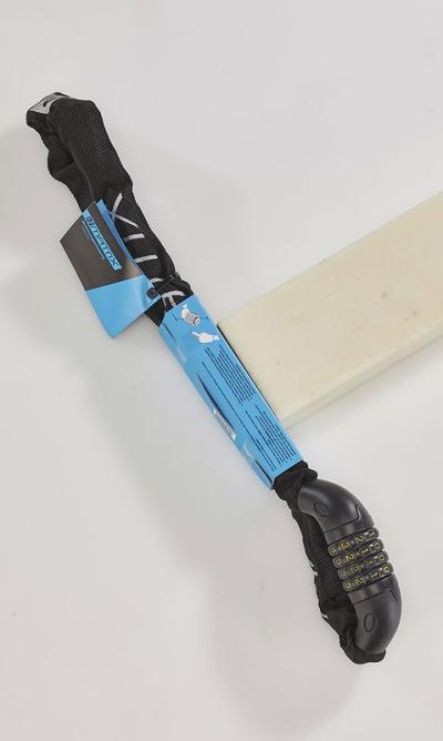 MATRIX Zahlen-Kettenschloss KEZ 901 6 mm schwarz 90 cm Produktbild 2