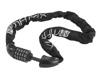 MATRIX Zahlen-Kettenschloss KEZ 902 6 mm schwarz 90 cm Produktbild 2