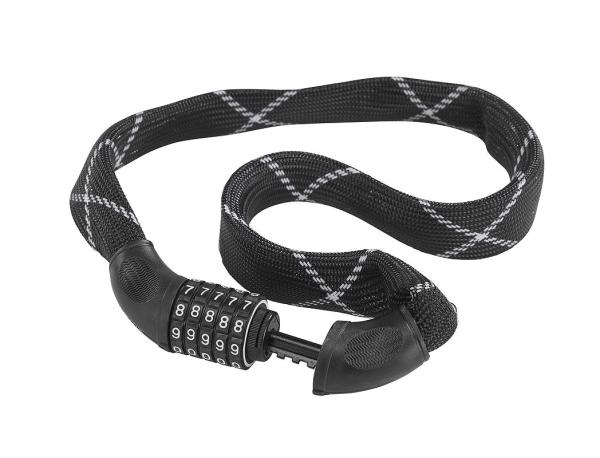 MATRIX Zahlen-Kettenschloss KES 905 6 mm schwarz 90 cm