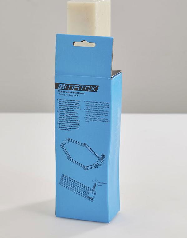 MATRIX Faltschloss FAS 850 schwarz 85 cm