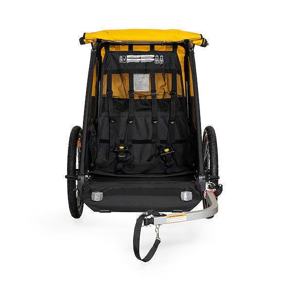 Burley Kinderanhänger Bee Double 1-2 Sitzer gelb