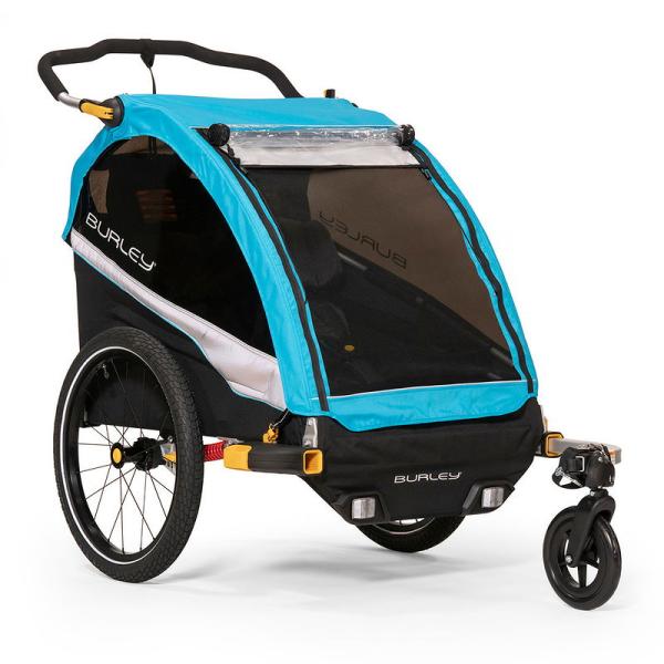 Burley Kinderanhänger D`Lite X Double 1-2 Sitzer blau