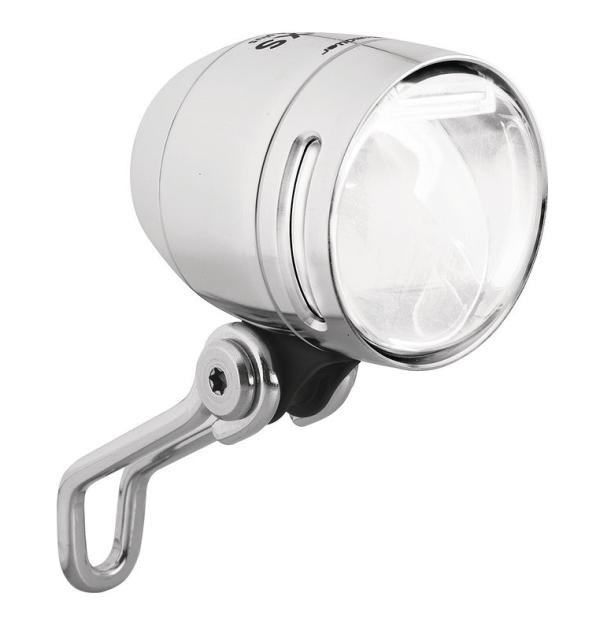 B&M Dynamo-Scheinwerfer Lumotec IQ-XS T senso plus silber 80 Lux 167RTSNDI