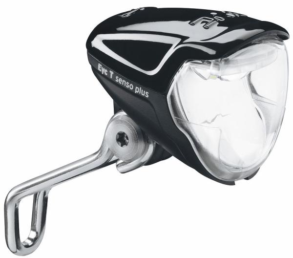 B&M Dynamo-LED-Scheinwerfer Lumotec IQ2 Eyc N plus für Nabendynamo schwarz 50 Lux 160RNDI-04