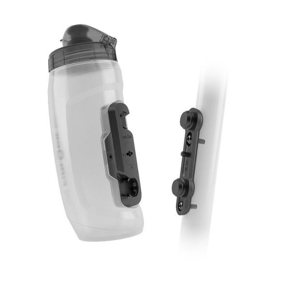 FIDLOCK Trinkflaschen Set TWIST inkl. bike base transparent weiß 0,59 L