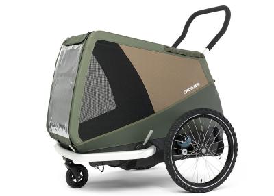 CROOZER Hundeanhänger Dog Mikke moss green Produktbild 1