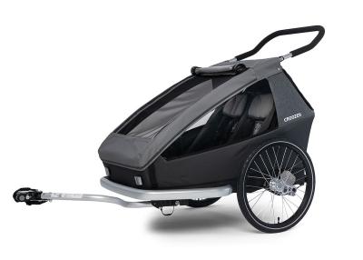 CROOZER Kinderanhänger Kid Keeke 2 1-2 Sitzer mountain grey Produktbild 3