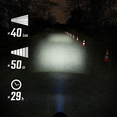 SIGMA LED Akkuleuchten Set AURA 40 / HIRO 10 RIDE TO SCHOOL Set schwarz Produktbild 2