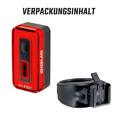 SIGMA LED Akkurücklicht HIRO 70 schwarz Produktbild 1