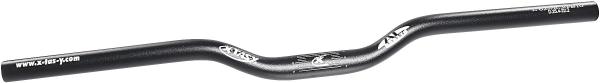 ergotec MTB/ATB Lenker Riser Bar 30 660 mm schwarz sand. 12°/5° 30 mm 25,4 mm