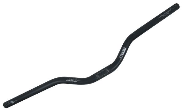 ergotec MTB/ATB Lenker Riser Bar 50 680 mm schwarz sand. 12°/5° 50 mm 25,4 mm
