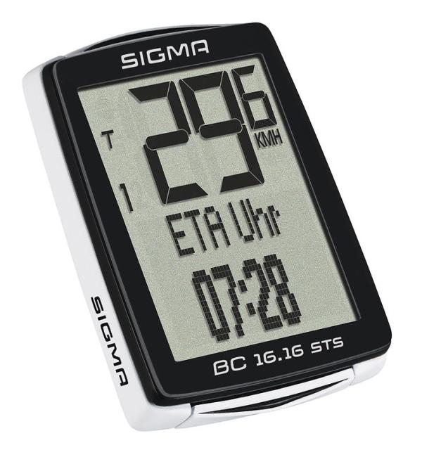 SIGMA Fahrradcomputer BC 16.16 STS CAD schwarz 01618