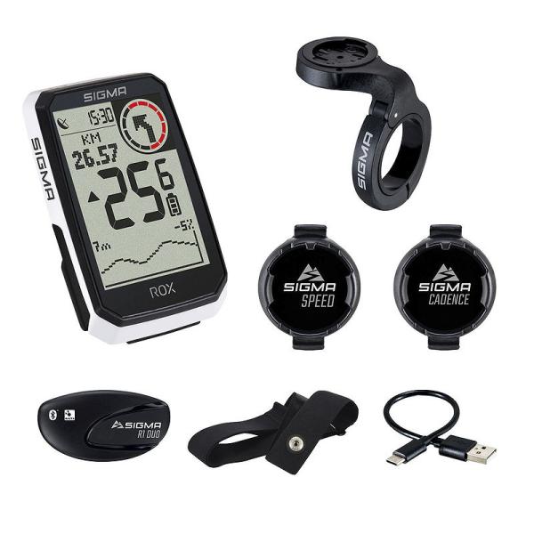 SIGMA GPS Radcomputer ROX 4.0 Endurance Sensor Set weiß 01071