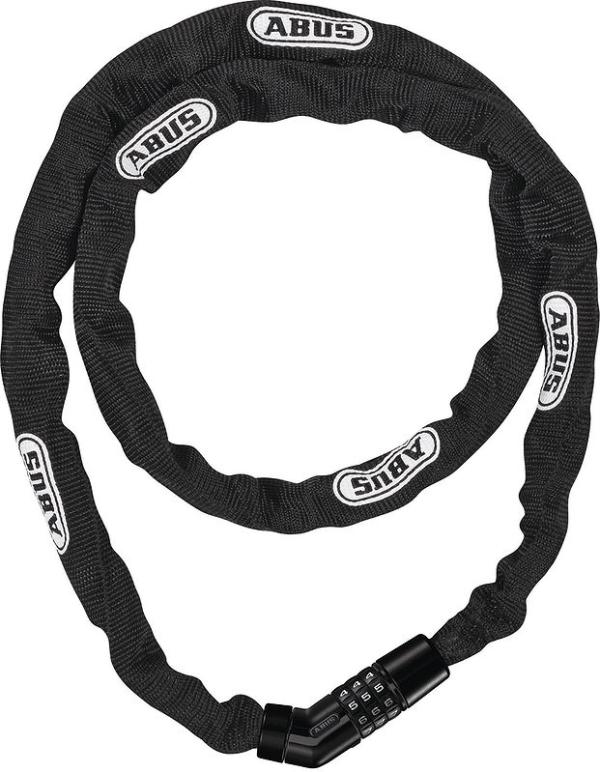 ABUS Zahlen-Kettenschloss Steel-O-Chain 4804C/75 BK 4 mm schwarz 75 cm
