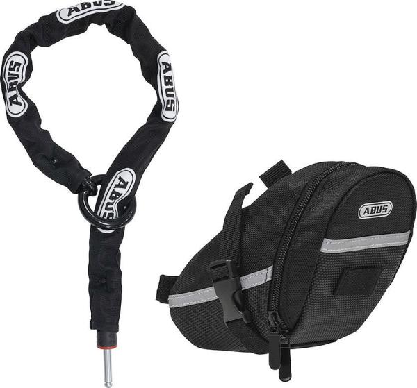 ABUS Anschließkette Adaptor Chain ACH 2.0 8KS/85BK + ST5950 inkl. Tasche 8 mm schwarz 85 cm