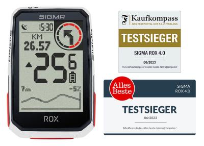 SIGMA GPS Radcomputer ROX 4.0 HR Set weiß 01063 Produktbild 2
