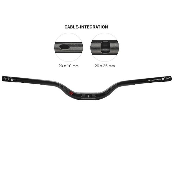 ergotec MTB Lenker Riser Bar 50 i 35,0 780 mm schwarz sand. 12°/5° 50 mm 35,0 mm