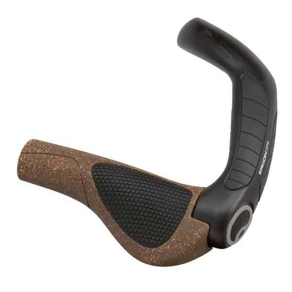 Ergon Lenkergriff GP5-L Bio Kork mit Bar Ends kork/schwarz lang/lang regular