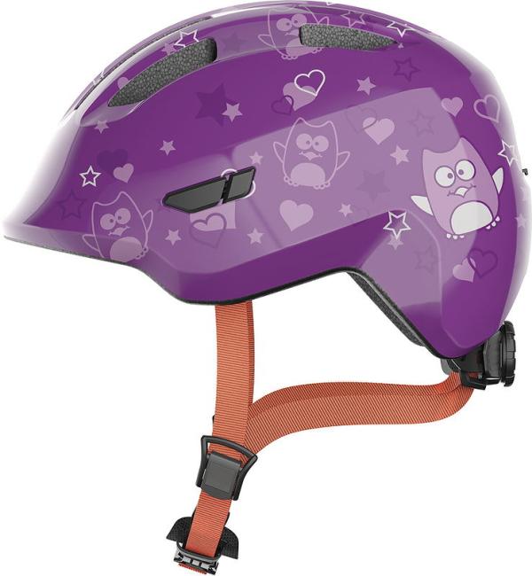 ABUS Kinderhelm Smiley 3.0 purple star S  45 - 50 cm