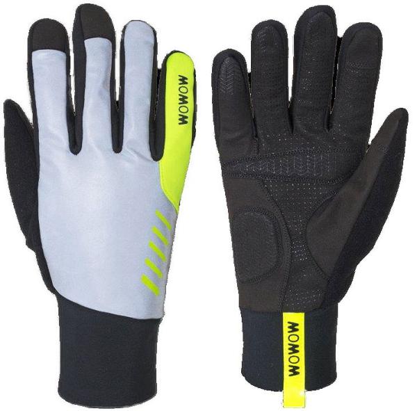 WOWOW Reflex Winterhandschuh Night Stroke reflex, schwarz, gelb XL