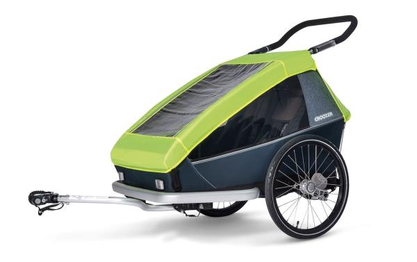 CROOZER Regenverdeck passend für Zweisitzer Lightning yellow für Kid /