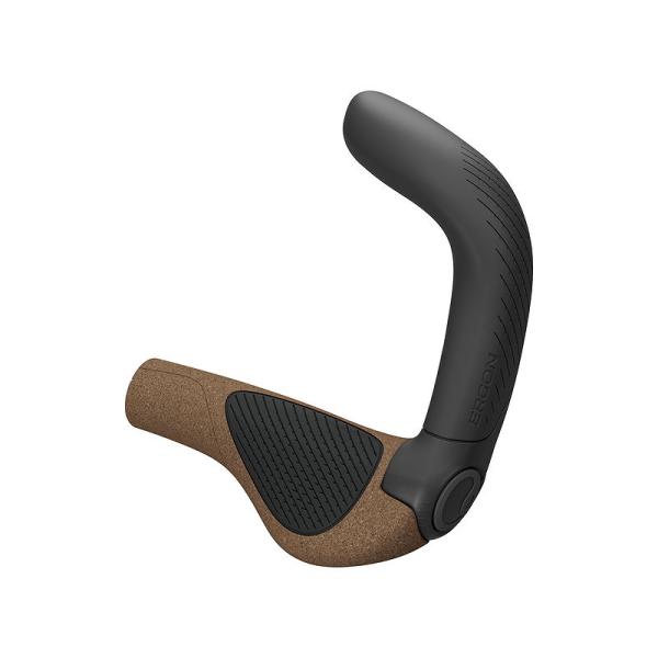 Ergon Lenkergriff GP5 Evo-S Bio Kork mit Bar Ends kork/schwarz Small  lang/lang regular