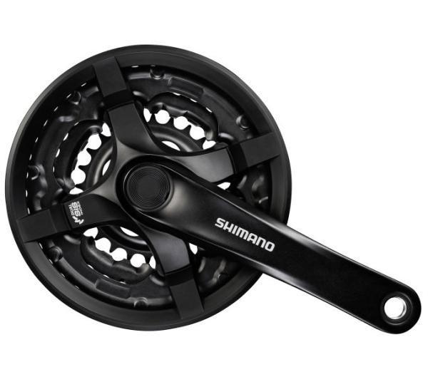 SHIMANO Kurbelgarnitur TOURNEY FC-TY501 6-fach/7-fach/8-fach 170 mm 42-34-24 Zähne