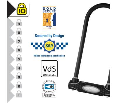 Master Lock Bügelschloss 8195LW Schwarz 13 mm x 280 mm x 110 mm Schlüssel Produktbild 2