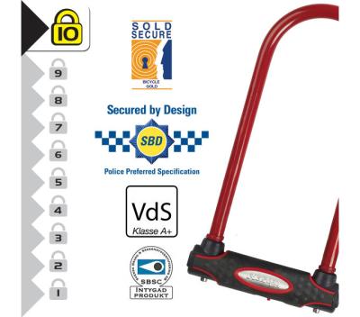 Master Lock Bügelschloss 8195LW Rot 13 mm x 280 mm x 110 mm Schlüssel Produktbild 2