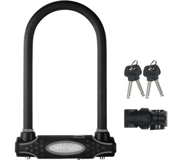 Master Lock Bügelschloss 8195 Schwarz 13 mm x 210 mm x 110 mm Schlüssel