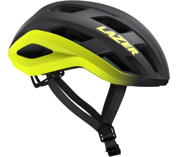 LAZER LAZER Helm Strada KinetiCore Road Matte Dark Grey Flash Yellow (S)