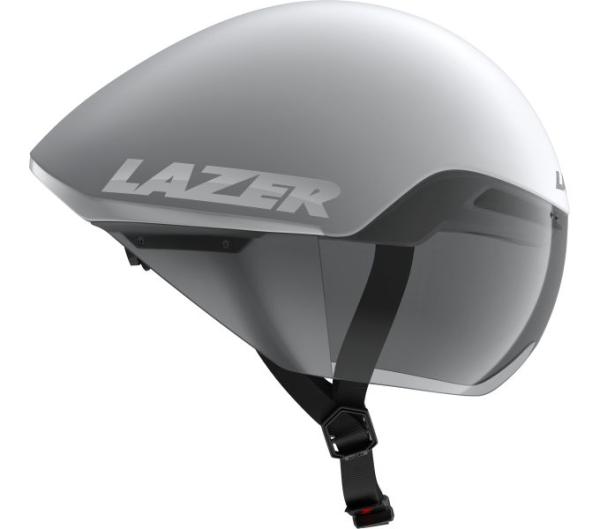 LAZER LAZER Helm Victor KinetiCore Triathlon/TT Matte White Silver (S) 52-56 cm
