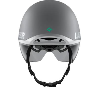 LAZER LAZER Helm Victor KinetiCore Triathlon/TT Matte White Silver (M) 55-59 cm Produktbild 2