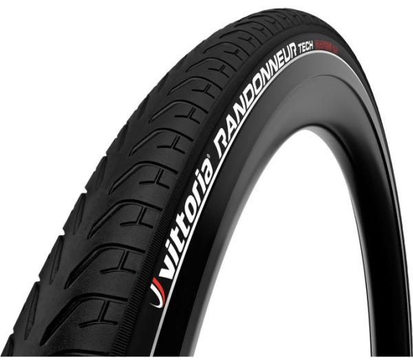 Vittoria Randonneur Tech 28-622 rigid Full Black refl G2.0