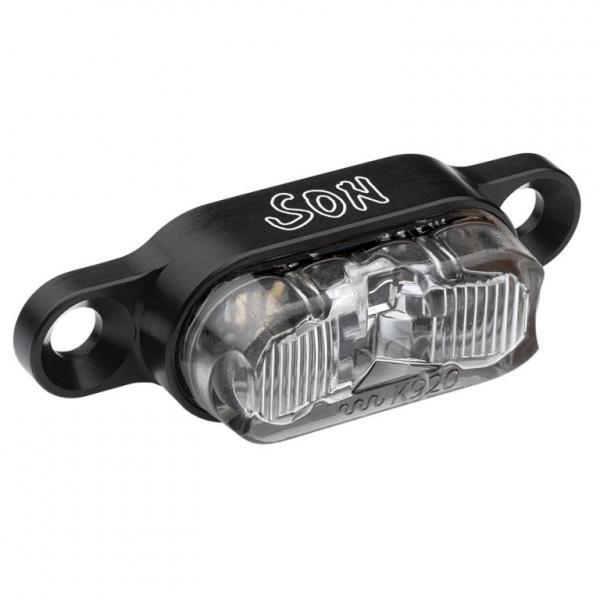 SON Rücklicht für Gepäckträgermontage, schwarz / klar