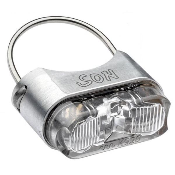 SON Rücklicht für Sattelstützmontage, silber / klar